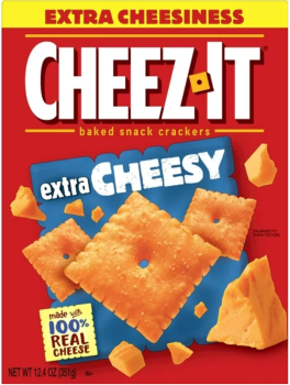 CHEEZ IT Extra Cheesiness 'extra Cheesy' Baked Snack Cracker 351 gr